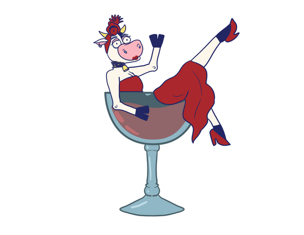 Athena Wine Glass - Rule the Night!